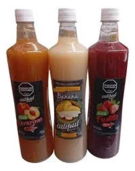 PULPAS BANANA, MARACUYA, FRUTILLA