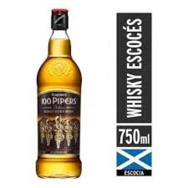 WHISKY 100 PIPERS 750CC